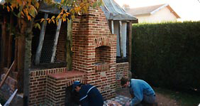 Barbecue en briques